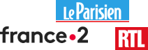 Logo France 2 Le parisien RTL