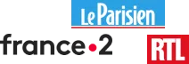 Logo France 2 Le parisien RTL